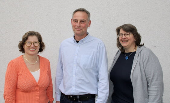 Team Reutlingen: Co-Schuldekanin Gudrun Bertsch, Schuldekan Dr. Joachim Bayer, Sekretärin Eva Sehne